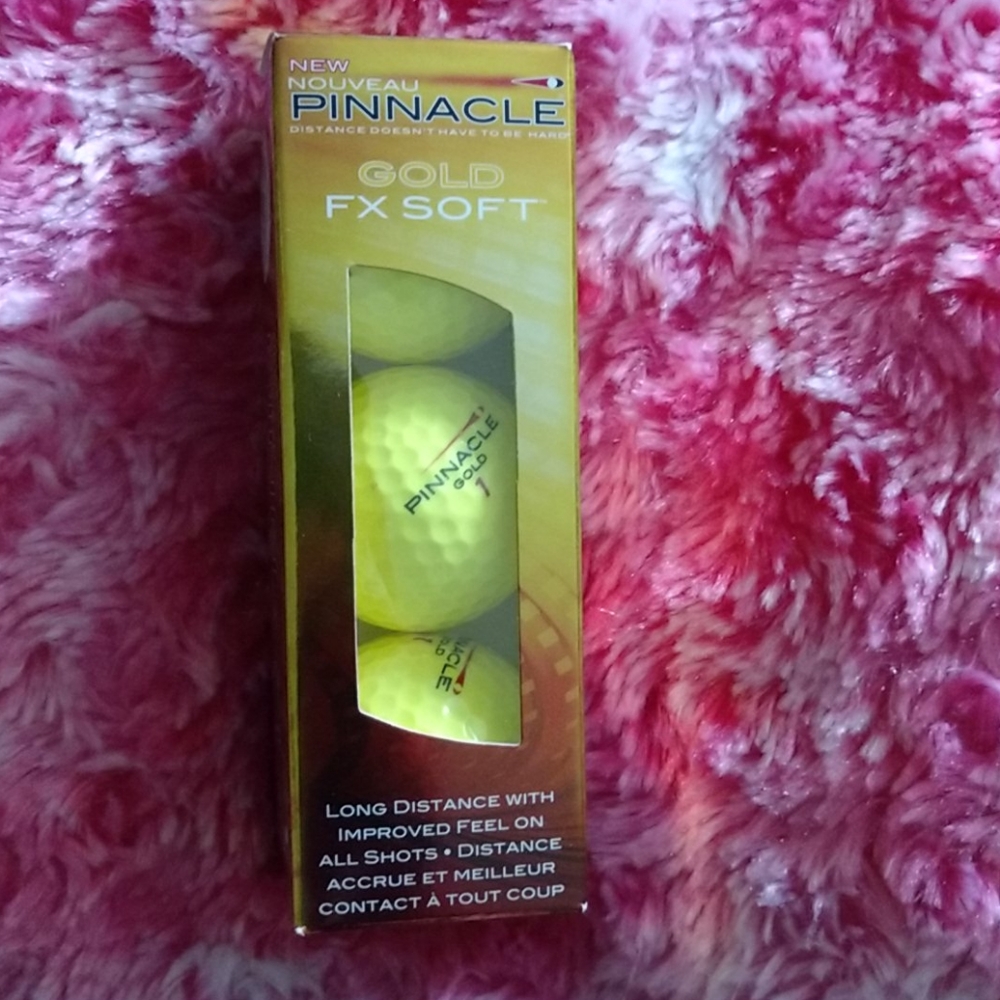 Pinnacle 1 Gold FX soft golf balls 3per pack